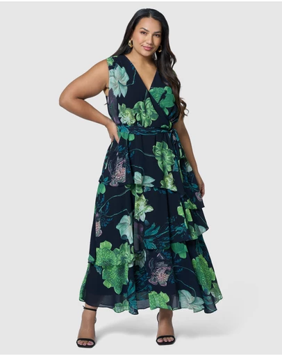 Pink Dusk by Curve Project - Wild Nights Maxi Dress
