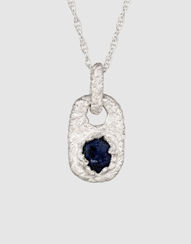 Kuzzoi - Lapis Lazuli Pendant Necklace in 925 Silver