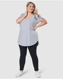 Indigo Tonic - Jacinta Longline V Neck Tee