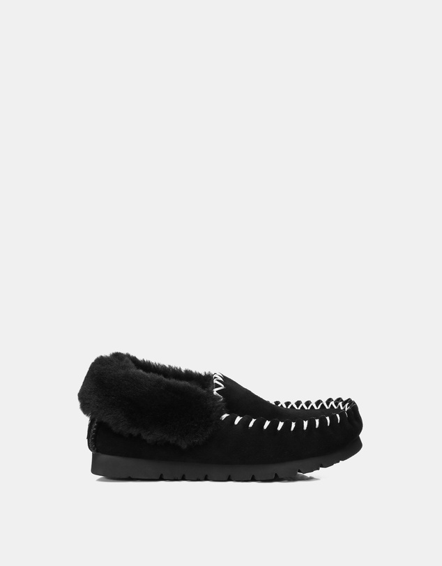 EVERAU - Australian Shepherd Ugg Popo Moccasins Cow Suede Upper Moccasins
