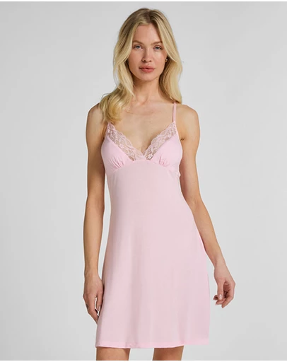 Hunkemoller - Jersey Lace Bow Slipdress