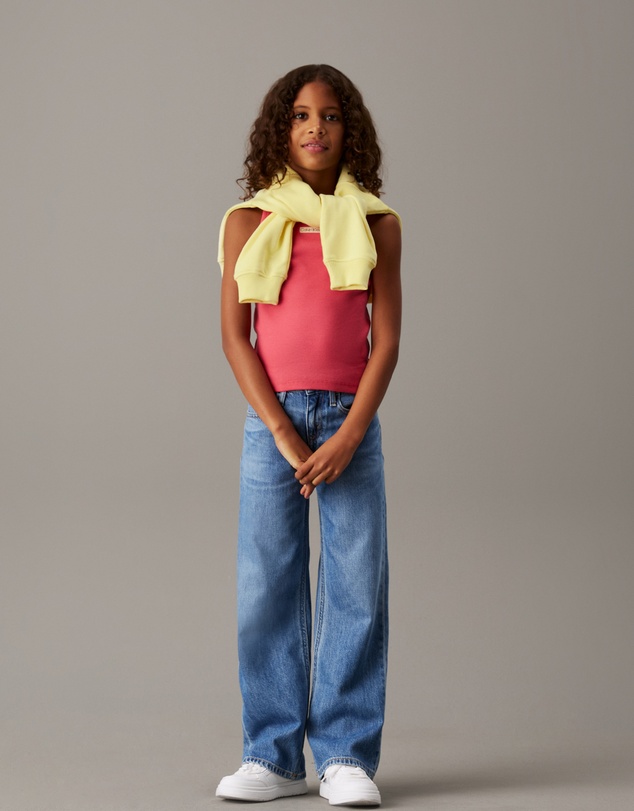 Calvin Klein Jeans - Girls Relaxed Wide Leg Jeans