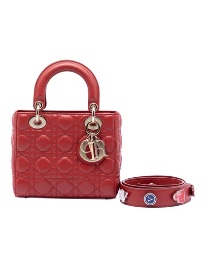 Pre-Loved by Azura Reborn - Pre-Loved Small Lambskin Cannage My ABCDior Lady Dior