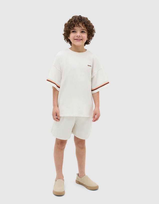 Seed Heritage - Stripe Sleeve Tee
