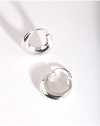 Lovisa - Silver Mini Chubby Huggie Earrings