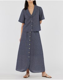 Amelius - Virtuous Check Buttoned Top