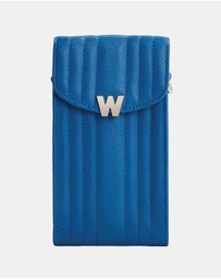 Wolf - Wolf Mimi Phone Case with Wristlet & Lanyard Blue