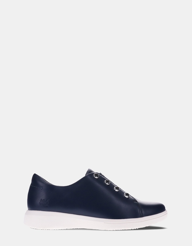 Mia Vita - Bingo Elastic Lace Sneaker - Navy