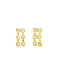 Amber Sceats - Toulouse Earrings in Crystal