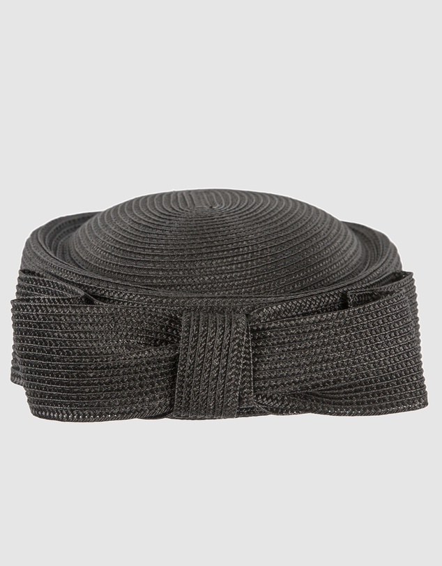 Max Alexander - Black Braid Pillbox Hat