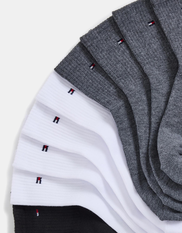 Tommy Hilfiger - 6-Pack Athletic High Quarter Socks