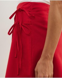 Atmos&Here - Jemima Linen Blend Mini Wrap Skirt
