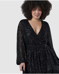 Pink Dusk by Curve Project - Night Out Sequin Dress