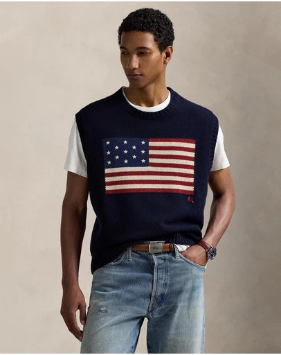 Polo Ralph Lauren - Big Fit Flag Sweater Vest