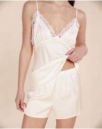 Gingerlilly - Heather Silky Satin Cami and Short Set
