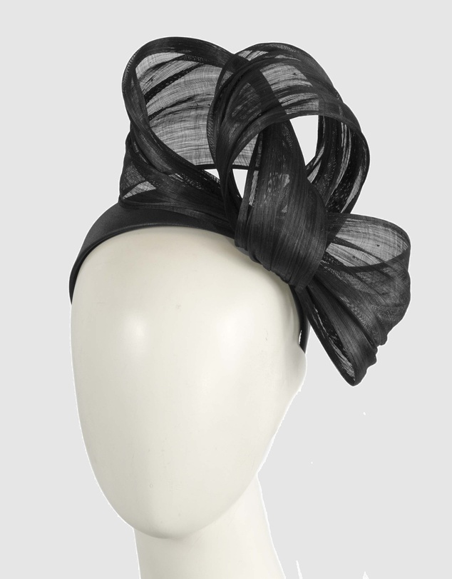 Fillies Collection - Bespoke Black Bow Racing Fascinator