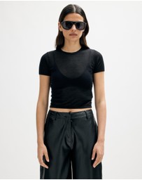 Minima Esenciales - Renna Lyocell Silk Blend Sheer Tee