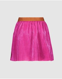 B.Nosy - Roza Pleated Metallic Skirt - Kids-Teens