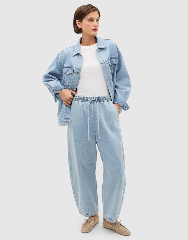 Seed Heritage - Soft Denim Elasticated Pant
