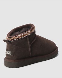 AusWooli Ugg Boots - Altona Sheepskin Wool Ankle Braid Boots