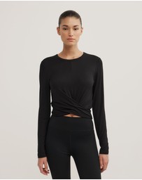 Witchery - Cross Front Long Sleeve Top
