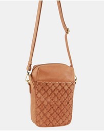 Pierre Cardin - Pierre Cardin Leather Embossed Phone Crossbody Bag