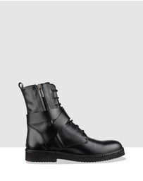 Habbot - Razzi Flat Ankle Boots