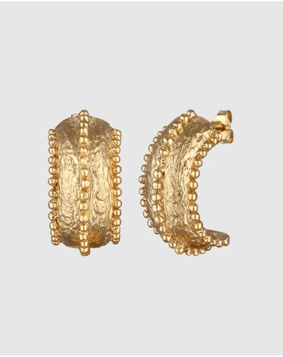 Haze & Glory - ICONIC EXCLUSIVE - Earrings Amour Hoops 925 Sterling Silver Gold-Plated