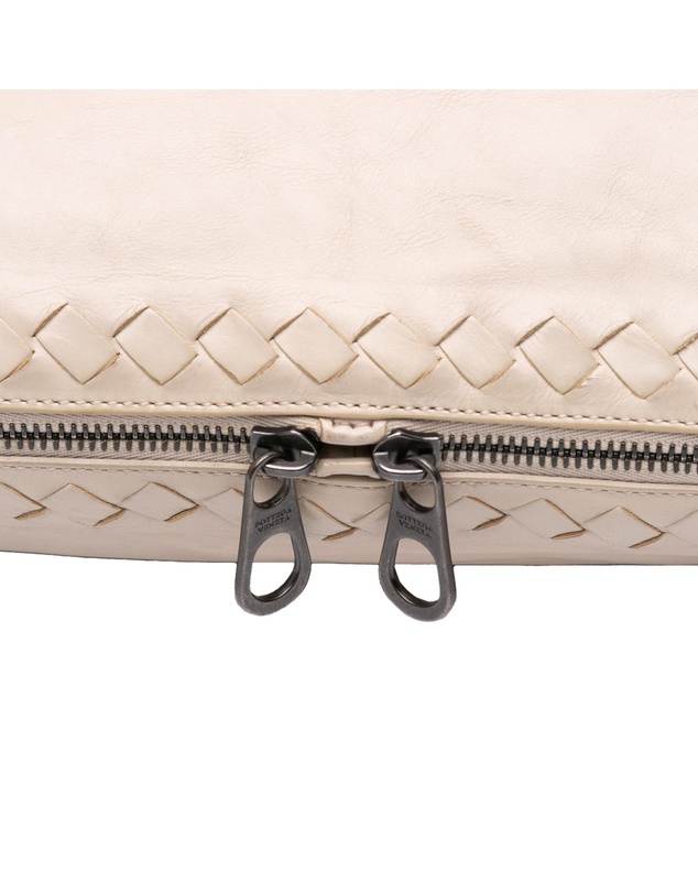 Pre-Loved by Azura Reborn - Pre-Loved Leather Intrecciato Side Zip Tote