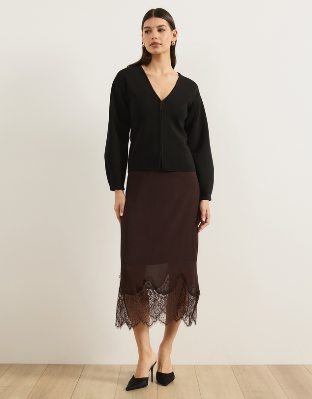 Atmos&Here - Knit Cardigan With Fitted Waist