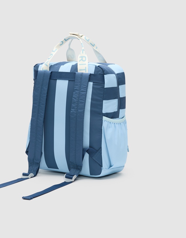 Seed Heritage - Blue Initial Stripe Backpack