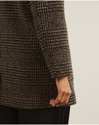 Atmos&Here - Laura Check Wool Blend Coat