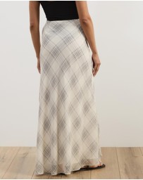 Atmos&Here - Aura Check Maxi Skirt