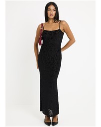 Alice In The Eve - Devon Burn Out Slip Maxi Dress