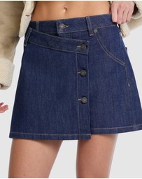 GUESS - GUESS JEANS Wrap Mini Skort
