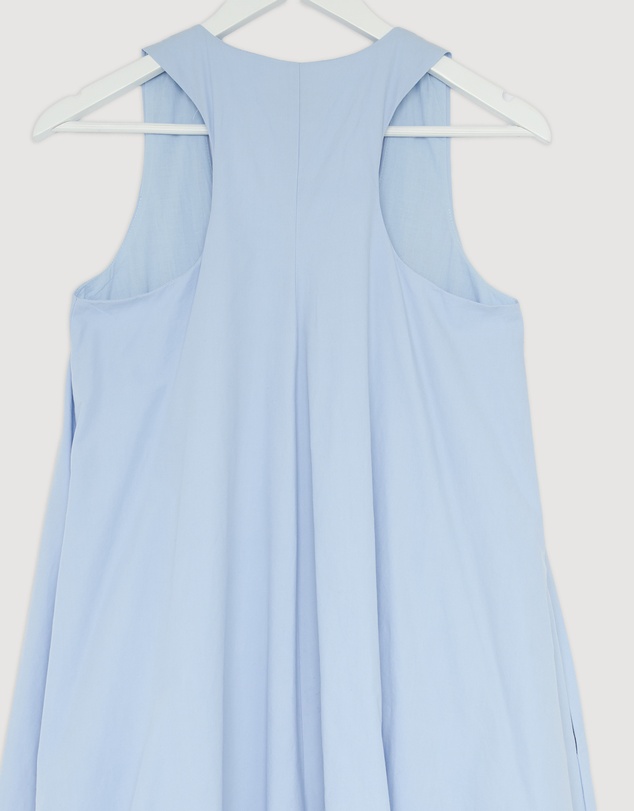 Revibe - Repaired Minima Esenciales Luna Cotton Bubble Hem Maxi Dress - AU 6