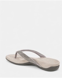 Vionic - Dillon Shine Toe Post Sandal - Stormy