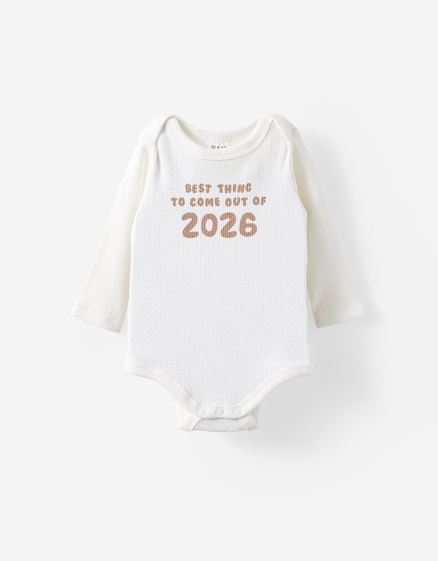 Cotton On Kids - Organic Pointelle Long Sleeve Bubbysuit