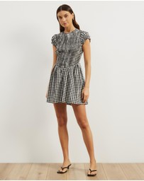 Atmos&Here - Bell Gingham Mini Dress