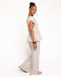 Petal & Pup - Shyla Pant Set - Oatmeal