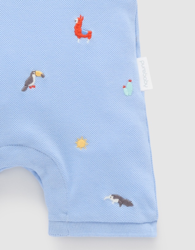 Purebaby - Polo Growsuit -Kids-Babies