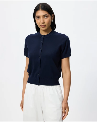 White By FTL - Ruby Short Sleeve Cardigan