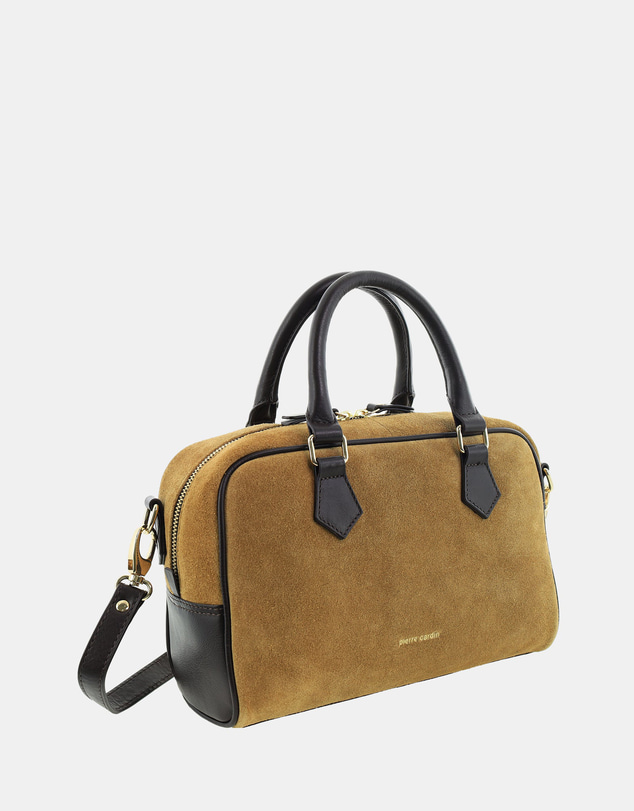 Pierre Cardin - Pierre Cardin Genuine Suede Leather Tote Crossbody Bag