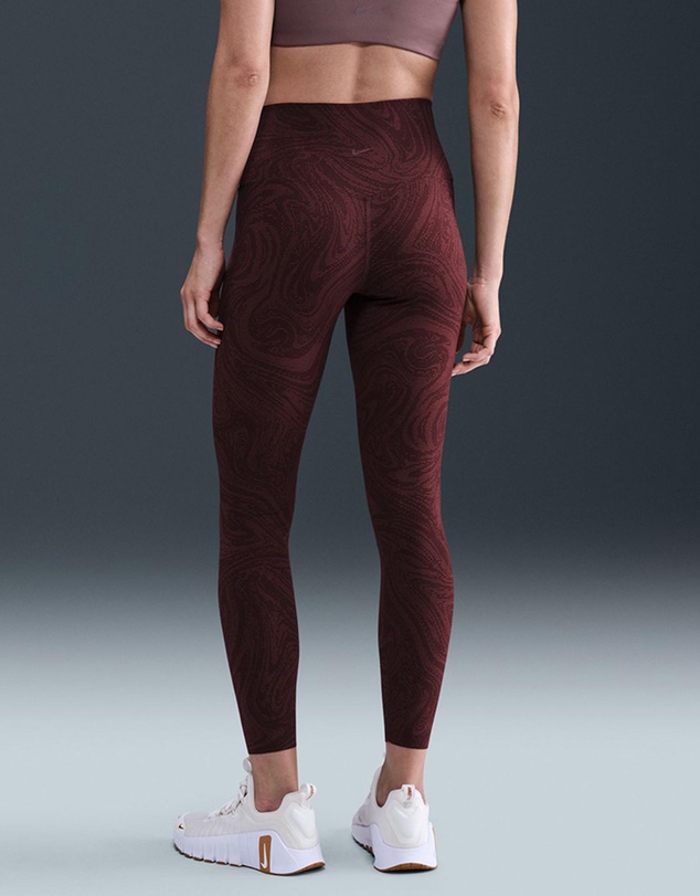 Nike - Zenvy Gentle-Support High-Waisted 7/8 Printed Leggings