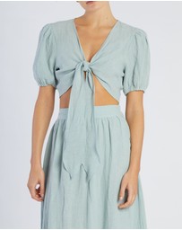 Amelius - Saloma Linen Crop Top