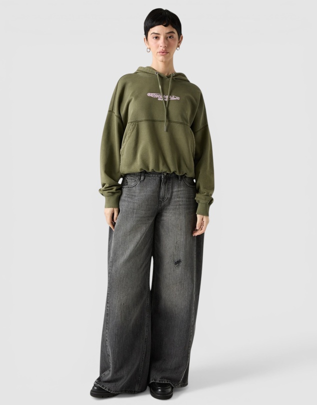 GUESS Originals - GUESS Originals Bubble Hem Oversized Hoodie