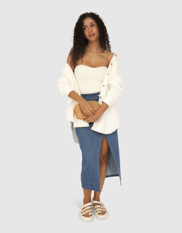 Belle & Bloom - Into Him Oversized Denim Shirt