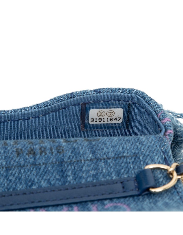 Pre-Loved by Azura Reborn - Pre-Loved Fringe Denim Mood Clutch with Chain