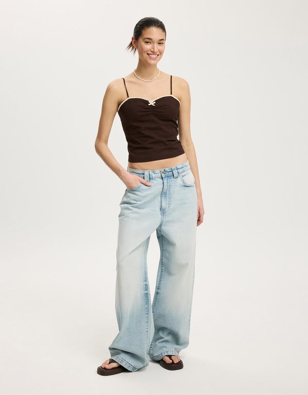 Cotton On - Bow Cotton Cami