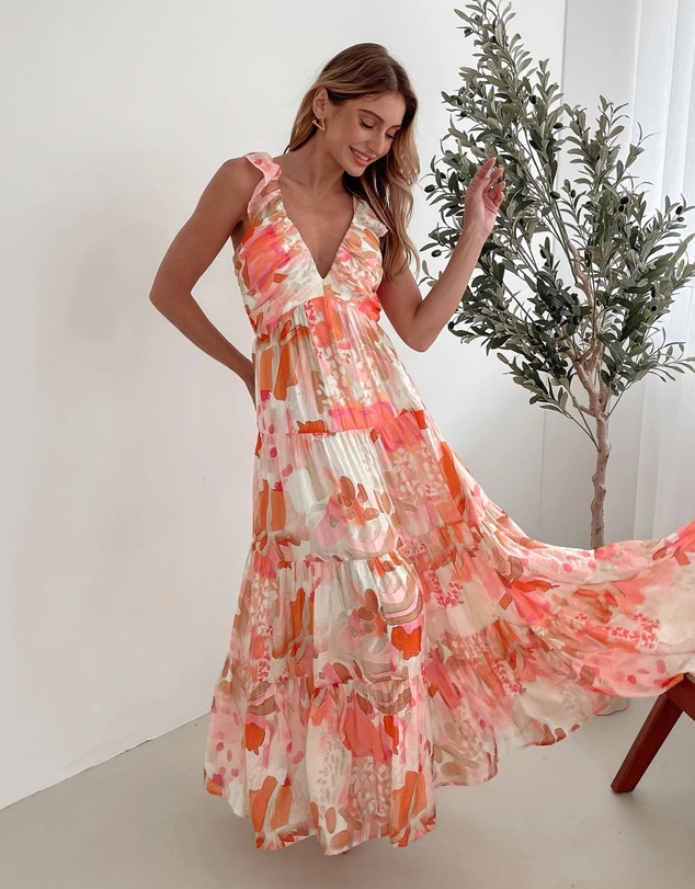 Esther & Co - Mariel Dress - Pink Floral